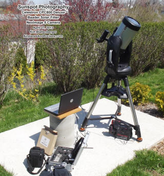 Sunspot photographing setup - Airplanes and Rockets