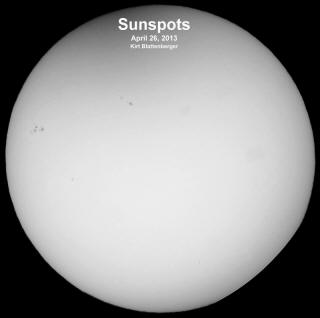 Sunspots through Celestron CPC800 Deluxe - Airplanes and Rockets