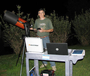 Kirt Blattenberger with Celestron NexStar 8SE Telescope - Airplanes and Rockets