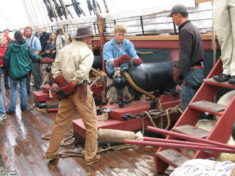 Preparing to fire the cannon, Flagship Niagara Day Sail on July 3, 2009 - Airplanes and Rockets