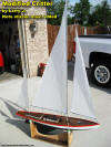 Critter R/C Sailboat modified with mizzen mast, by LarryJ. - Airplanes and Rockets