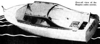 Overall view of the Higgins cabin cruiser - Airplanes and Rockets