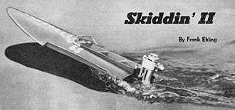 Skiddin' II Racing Hydroplane, from August 1954 Air Trails - Airplanes and Rockets
