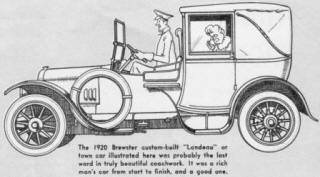 1920 Brewster custom-built "Landeau" or town car - Airplanes and Rockets
