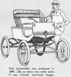 First Locomobile was produced in 1899 - Airplanes and Rockets