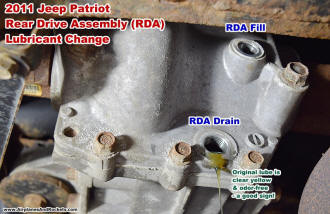 2011 Jeep Patriot Power Transfer Unit (PTU) Lube Change Drain & Fill Plug Locations - Airplanes and Rockets