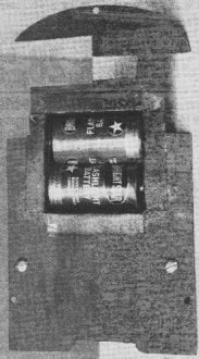 Reverse of the base plate showing how dry cells are located  - Airplanes and Rockets