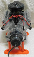 Rear View of Revell 1/4-Scale Visible V-8 Engine - Airplanes and Rockets