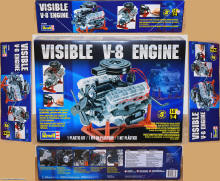 Box Top of Revell 1/4-Scale Visible V-8 Engine Kit - Airplanes and Rockets