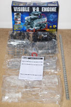 Kit Parts of Revell 1/4-Scale Visible V-8 Engine - Airplanes and Rockets