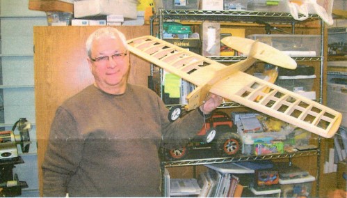 Joe Maxwell (Maxwell Hobbies) with a Ringmaster profile he is rebuilding - Airplanes and Rockets