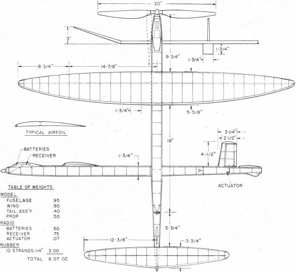 Plans for Rubber-Powered R/C Model Airplanes, Sep/Oct 1965 American Modeler, Airplanes and Rockets