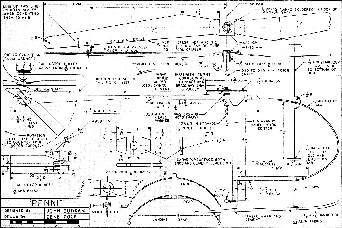 Model Helicopter Plans