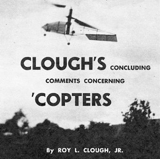 Clough's Concluding Comments Concerning 'Copters, November 1953 Air Trails - Airplanes and Rockets