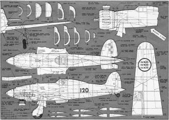 Italian Macchi "Saetta" Fighter plans, September 1954 Air Trails - Airplanes and Rockets