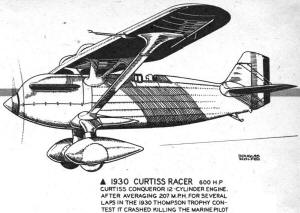 1930 Curtiss Racer - Airplanes and Rockets