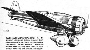 1931 Lorraine-Hanriot 41  - Airplanes and Rockets