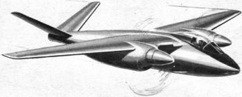 "ATH" Airmen of Vision Aircraft Design Competition (1), from August 1954 Air Trails - Airplanes and Rockets