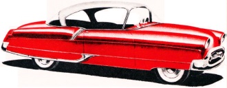 Two-door sedan by Raymond Wykes of Peoria, Illinois - Airplanes and Rockets