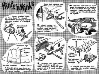 Hints 'n Kinks from 1955 Annual Edition of Air Trails