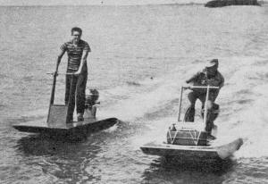 Aquatic water scooters powered by outboard motors - Airplanes and Rockets