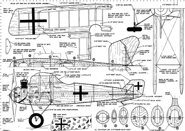 Roland D-2 Wahlfisch Plans - Airplanes and Rockets