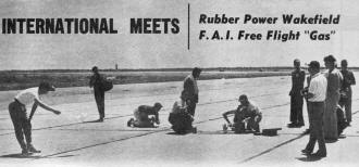 Suffolk Co., N. Y., Air Force Base was location of Wakefield & F.A.I. Championships - Airplanes and Rockets