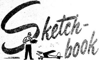 Sketchbook - Model Building Tips, September 1954 Air Trails - Airplanes and Rockets