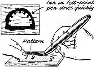 Felt-point marking pen is ideal pattern tracing - Airplanes and Rockets
