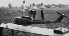 1968 German Helicopter Competition, This UHD 1 scale model is an attempt to copy the rotor and control system of the real 'copter, March 1969 AAM - Airplanes and Rockets