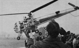 1968 German Helicopter Competition, This interesting design by Bergenkotter has engine forward, driving rotor and anti-torque rotor, March 1969 AAM - Airplanes and Rockets
