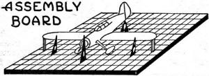 Model airplanes assembly & alignment board - Airplanes and Rockets