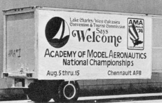 Sign on AMA trailer - Airplanes and Rockets