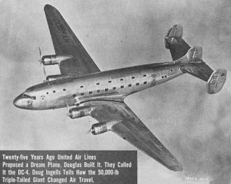 First of the Giants - Triple Tail DC-4, December 1961 American Modeler Magazine - Airplanes and Rockets