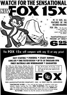Fox 15x Engine, November 1961 American Modeler - Airplanes and Rockets