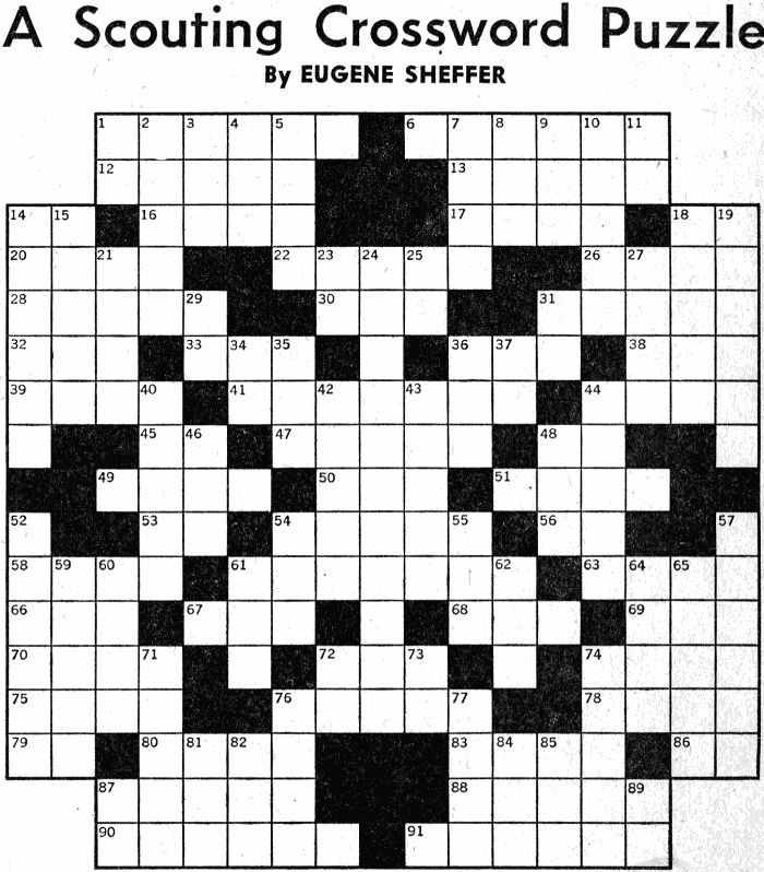 A Scouting Crossword Puzzle (March 1940 Boys' Life Article) Airplanes