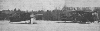 Fitted with skis, this Noordyun Norseman and Bellanca Aircruiser  - Airplanes and Rockets
