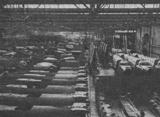 Attack bombers are steadily rolling off the line at Douglas Aircraft - Airplanes and Rockets