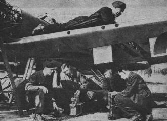 Reloading a Spitfire after a fight with Nazi raiders - Airplanes and Rockets