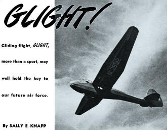 Glight! (Glider Flight), December 1945 Flying Age Including Flying Aces - Airplanes and Rockets