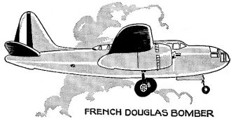 French Douglas Bomber DB-7, December 1939 Flying Aces - Airplanes and Rockets
