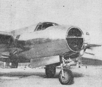 Close-up of the nose installed on the Martin B-26 - Airplanes and Rockets