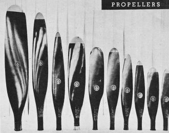 Ten varieties of Curtiss electric props - Airplanes and Rockets