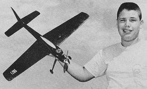 Dubby Jett of Dallas, Texas, holds his original Proto Special - Airplanes & Rockets