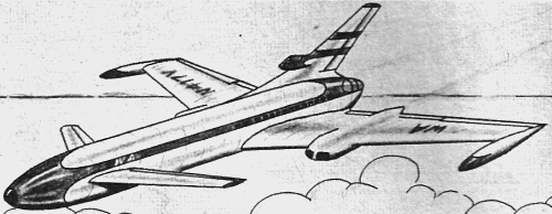 "Airplanes of Tomorrow" by Bill Martin, June 1957 American Modeler - Airplanes and Rockets