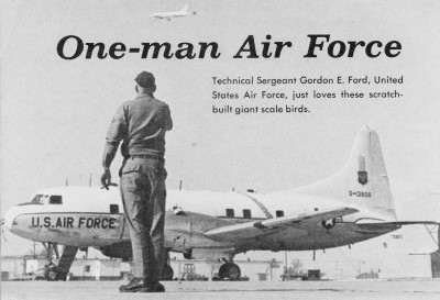 TSgt. Gordon E. Ford flying his Convair T-29 - Airplanes and Rockets