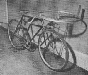 Lacking a suitable tunnel, the Wrights used this bike to check out airfoil sections - Airplanes and Rockets