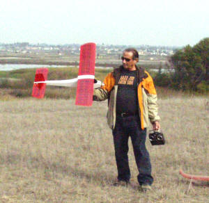 None other than Ed Amber-Song in November 2012 with his newly-maidened e-powered Super Sniffer - Airplanes and Rockets