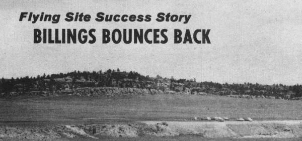 Flying Site Success Story - Billings Bounces Back from December 1962 American Modeler Magazine - Airplanes and Rockets