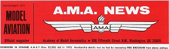 The Big Cool Nats, November 1971 American Aircraft Modeler - Airplanes and Rockets